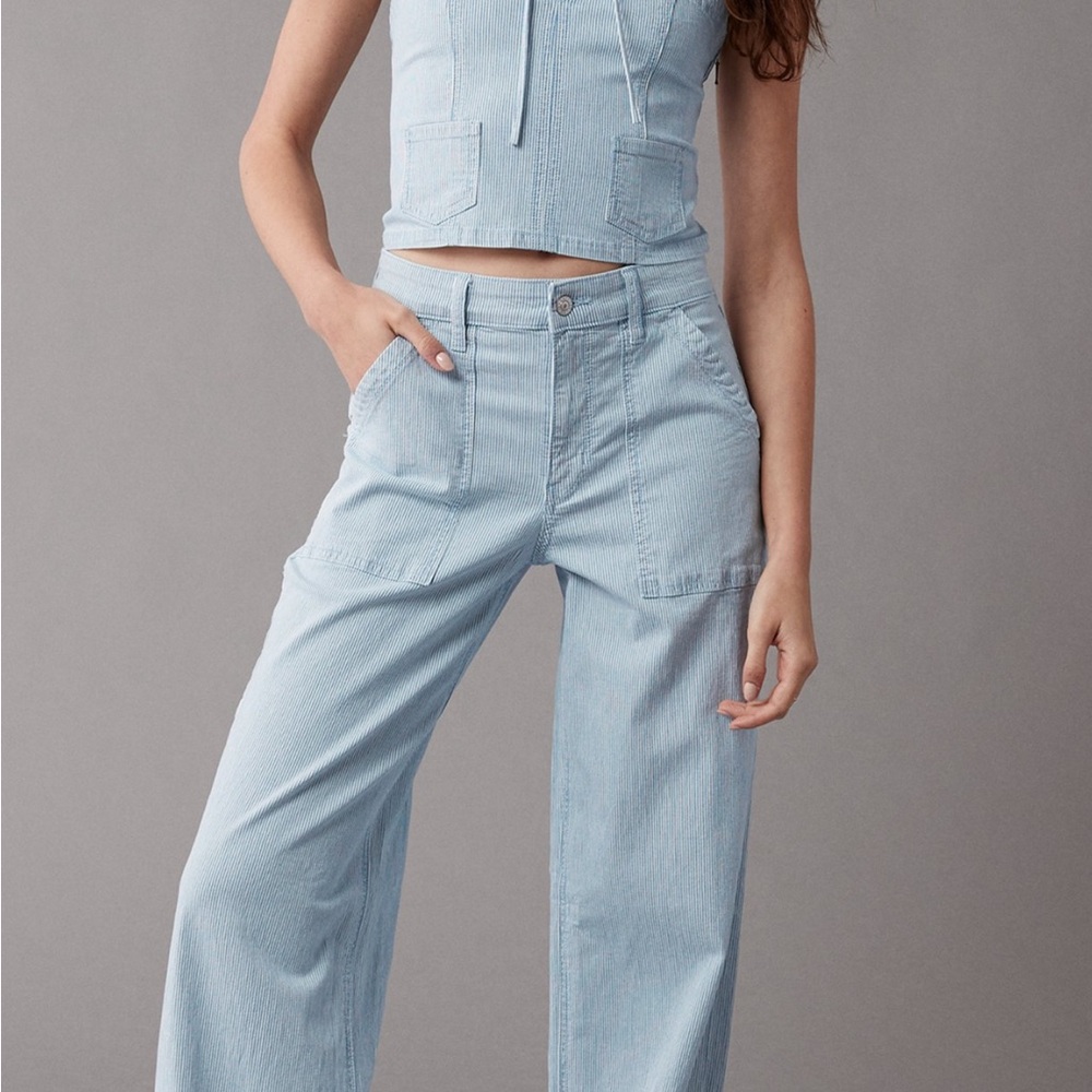 American Eagle Outfitters Light Blue Flare Jeans